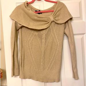 WHBM swoopneck bow sweater